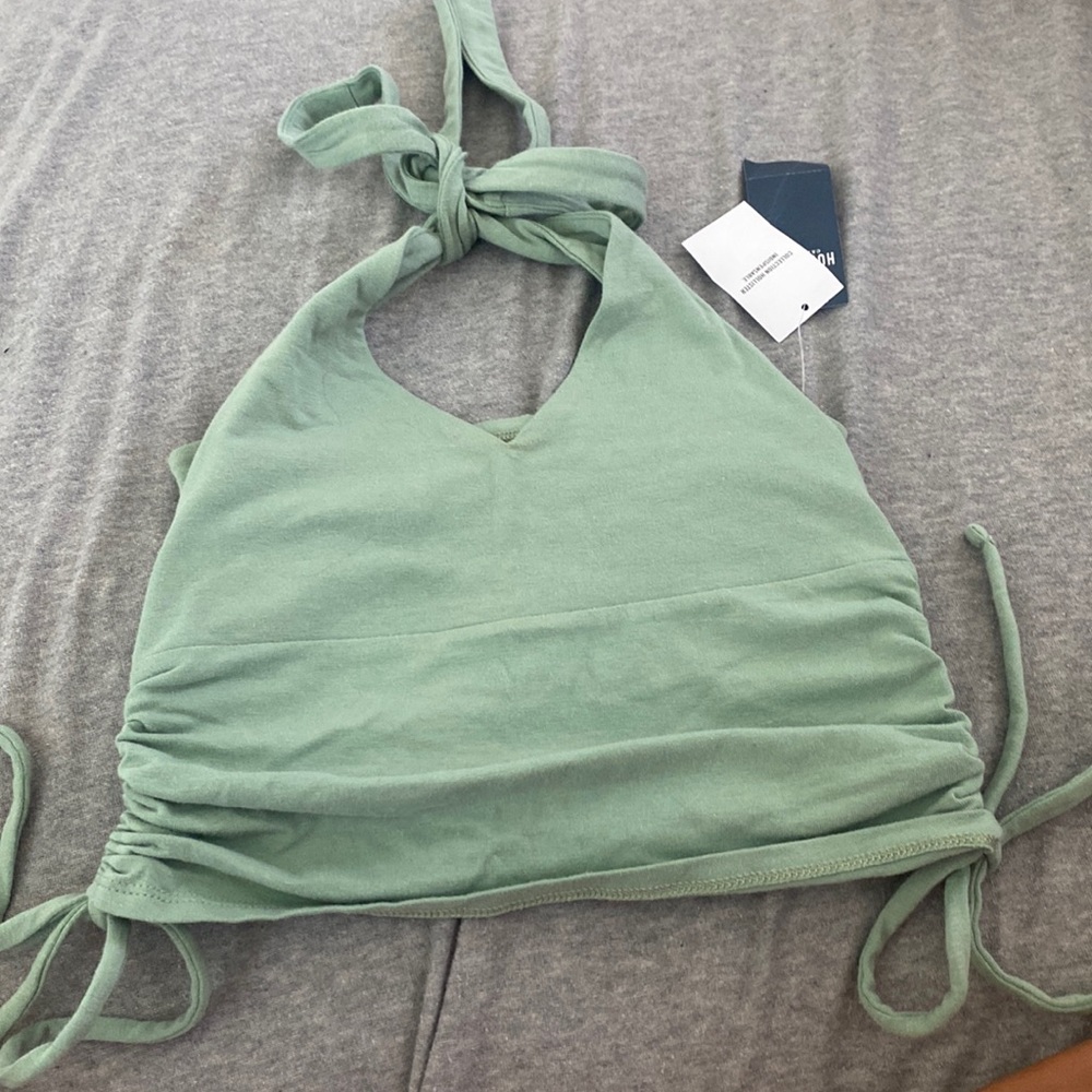 sea foam green halter top